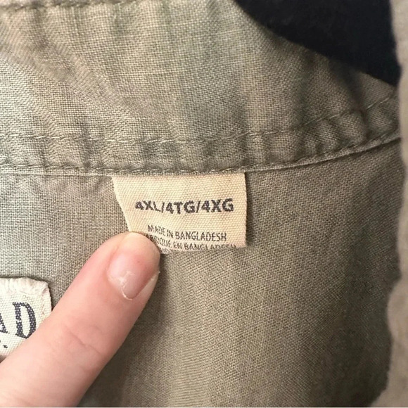 RedHead Brand Co. Men’s Short Sleeve Casual Button Down Cotton Shirt Sz 4XL GUC - Picture 5 of 8